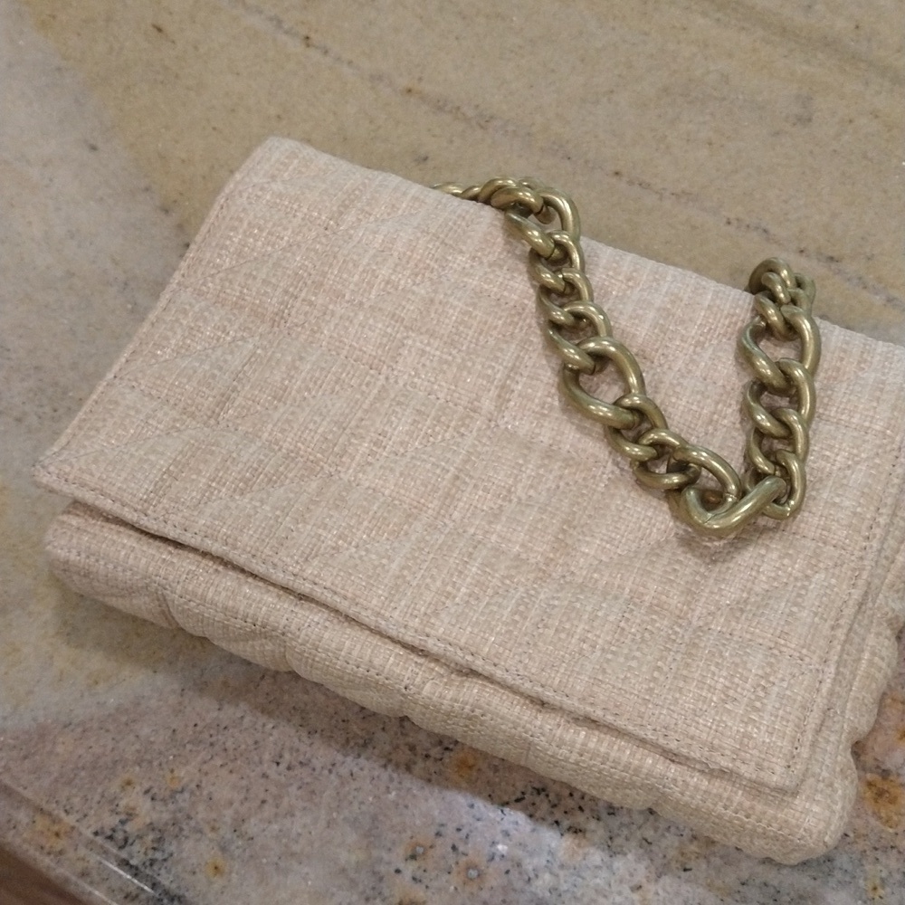 Zara wicker raffia straw shoulder bag clutch beachy coastal summer tropical